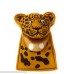 Wide Mouth Plush Hand Puppets Brown Leopard Brown Leopard
